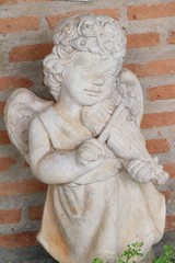 Cupid statue is beauty in the garden