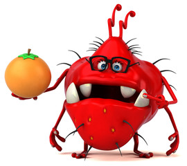 Fun germ - 3D Illustration