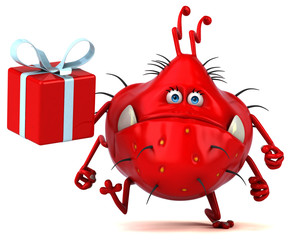 Fototapeta premium Fun germ - 3D Illustration