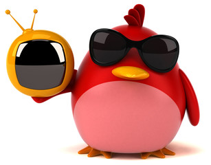 Red bird - 3D Illustration