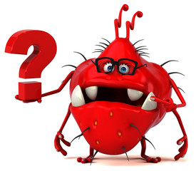 Fun germ - 3D Illustration