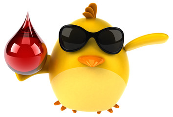 Yellow bird - 3D Illustration