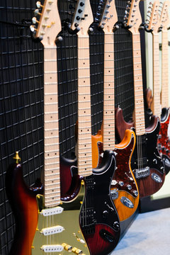 The image of guitars