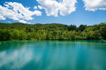 Plitvice lakes of Croatia - national park in summer