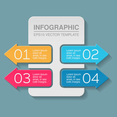 Vector infographic template for diagram, graph, presentation, chart, business concept with 4 options.