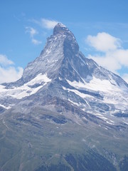 Naklejka na ściany i meble mountain landscape of Matterhorn, Switzerland