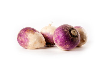 turnips isolated on white background