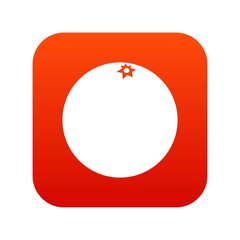 Mandarin icon digital red