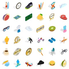 Obraz premium Premium icons set, isometric style