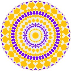 Bright colorful mandala, floral emblem, round decorative ornament isolated on white, geometric pattern, eastern, islamic, muslim, japanese, indian circular symbol.