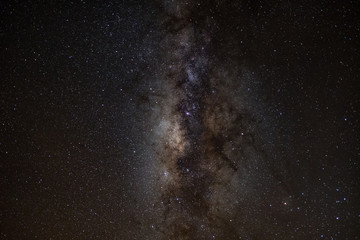 milky way galaxy, Long exposure photograph, with grain.