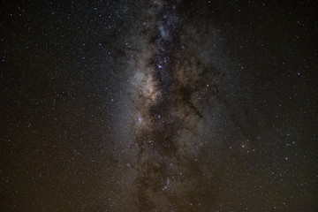 milky way galaxy, Long exposure photograph, with grain.