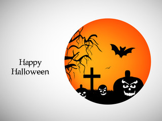illustration of elements of Halloween Background