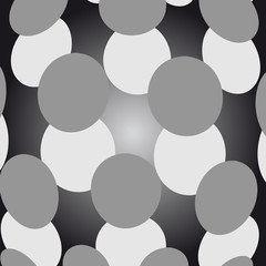 Vector abstract dotted background. Black and white halftone effect vector illustration.