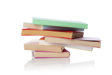 books isolated on white