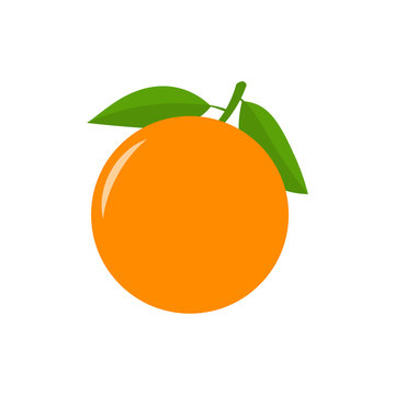 Orange citrus fruit isolated on white background