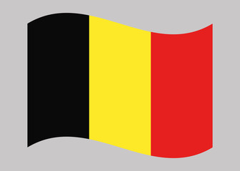 National Belgium flag, vector illustration
