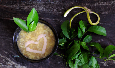 grapefruit sweet gruel, Vietnamese sweet soup