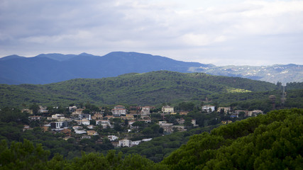 Obraz premium City in Mountain