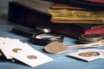 numismatics, collect old coins