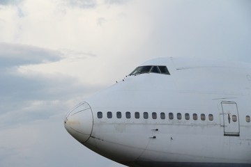Plane with sky