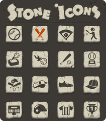 Fototapeta premium baseball icon set