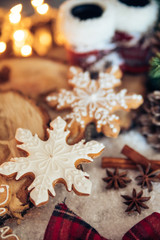Gingerbread Snowflakes