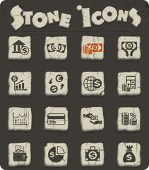 business finance icon set