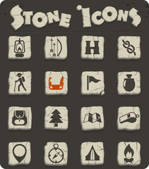 day of scouts icon set