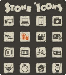 pawn shop icon set