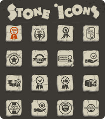 quality stone icon set