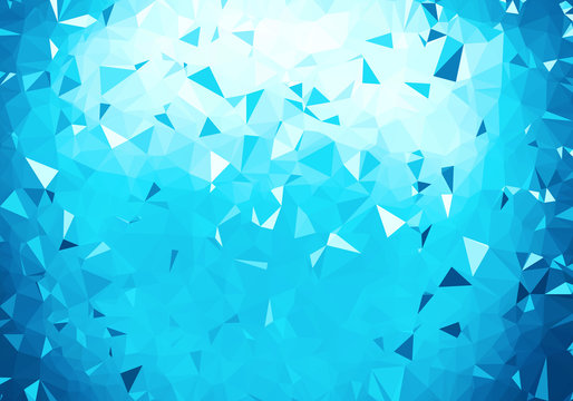 blue polygone shatter