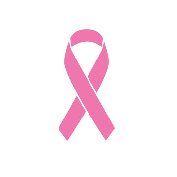 pink ribbon. vector image. breast cancer