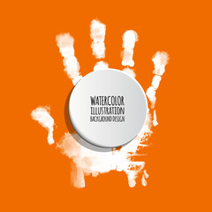 Painted hands, colorful fun.