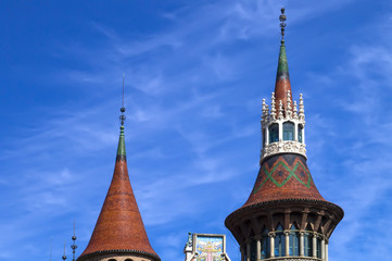 Fototapeta premium typical houses of barcellona