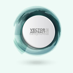 Color ink round stroke on white