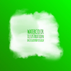 watercolor clouds for design. vector