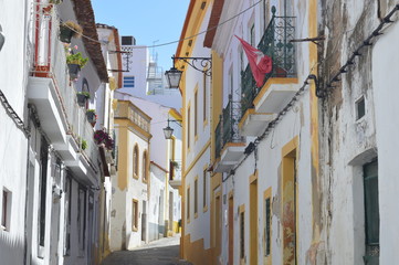 rues de la ville portugaise de Beja, région de l'alentejo