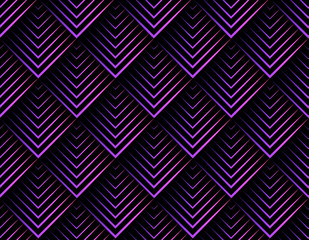 Seamless pattern with abstract sharp shape