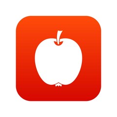 Apple icon digital red