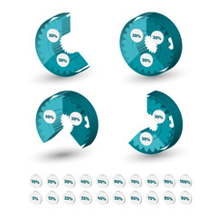 Three dimensional Circle gear chart