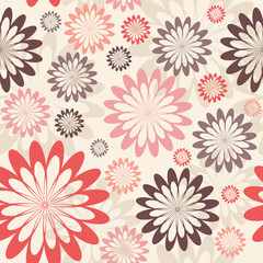 Floral vector seamless pattern