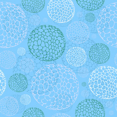 Abstract seamless pattern with circles