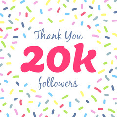 Thank you 20000 followers network post