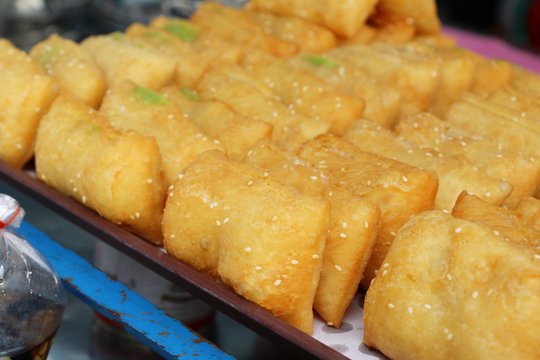 Deep fried dough stick delicious in market