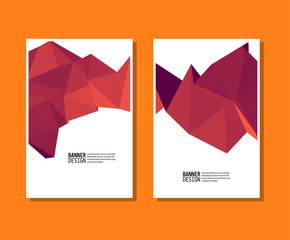 Vector Color Triangle Design Templates Brochures