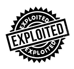 Exploited rubber stamp. Grunge design with dust scratches. Effects can be easily removed for a clean, crisp look. Color is easily changed.