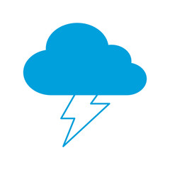 cloud and thunder icon