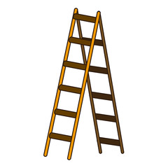 Step ladder tool icon vector illustration graphic design