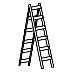 Step ladder tool icon vector illustration graphic design
